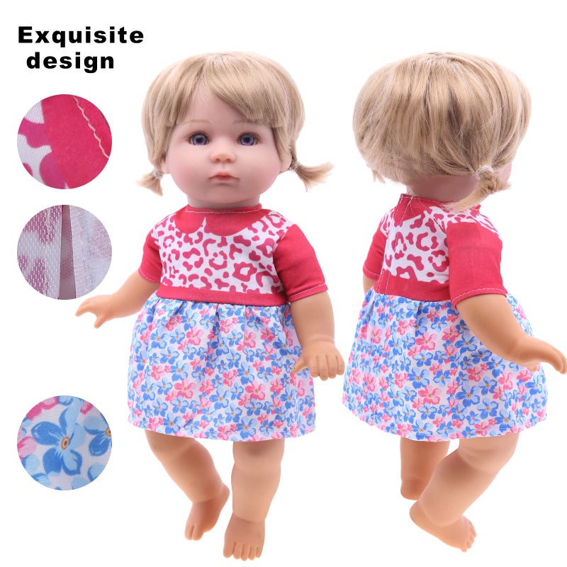 MLcnleS Alive Doll Clothes & Accessories - Baby Doll Dresses, 6 Sets for 12-13" in Inch Girl Dolls - Image 4